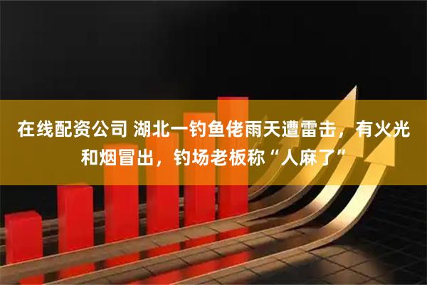 在线配资公司 湖北一钓鱼佬雨天遭雷击，有火光和烟冒出，钓场老板称“人麻了”